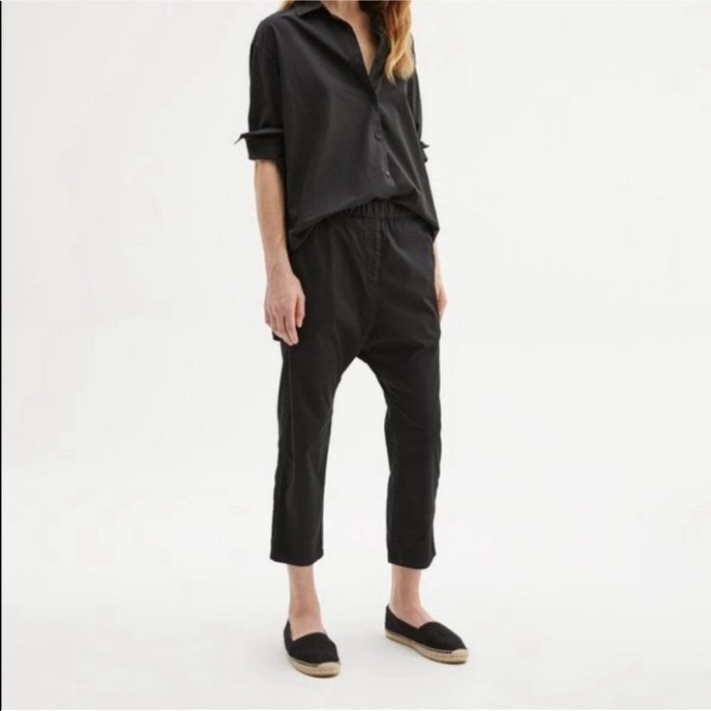 Nili Lotan Casablanca Drop Crotch Ankle Pants in Carbon-S - Picture 7 of 13